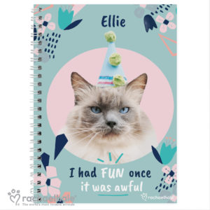 Rachael Hale 'I Had Fun Once' Cat A5 Notebook