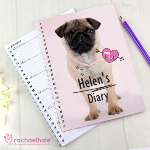 Rachael Hale Doodle Pug A5 Diary