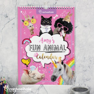 Rachael Hale Fun Animals A4 Wall Calendar