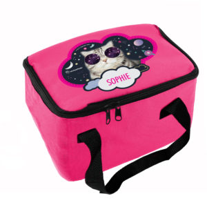 Rachael Hale Space Cat Pink Lunch Bag