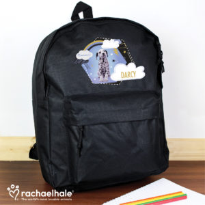 Rachael Hale Dalmatian Black Backpack