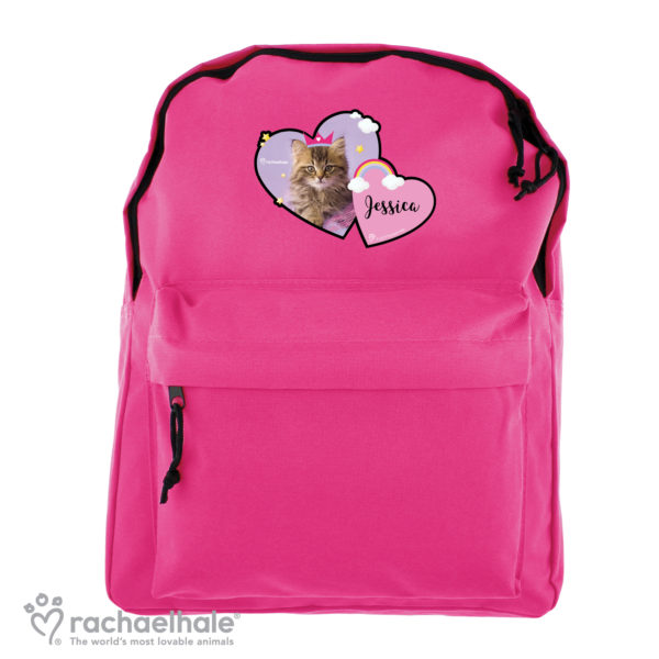 Rachael Hale Cute Cat Pink Backpack