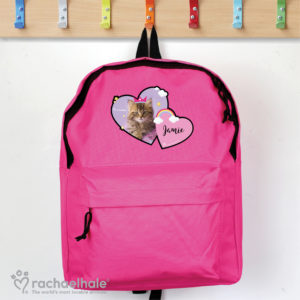 Rachael Hale Cute Cat Pink Backpack