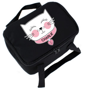 Cute Cat Black Lunch Bag
