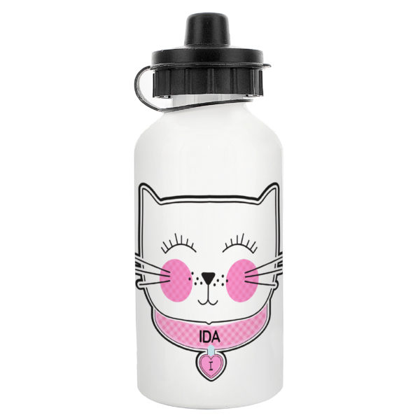 Cute Cat Drinks Bottle