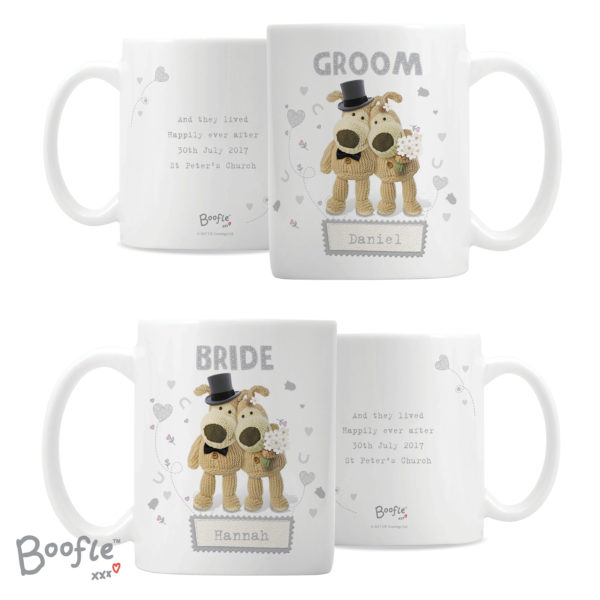 Boofle Wedding Couple Mug Set