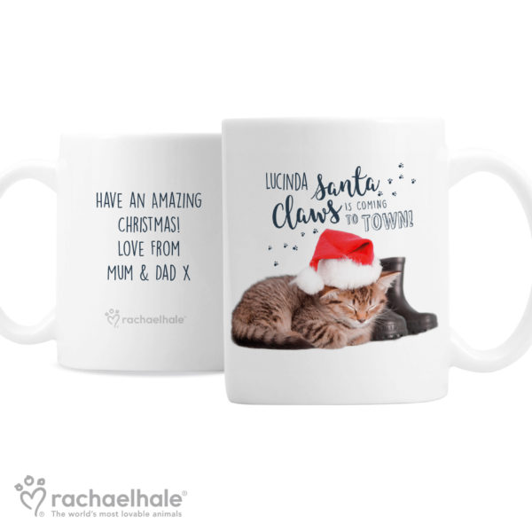 Rachael Hale Santa Claws Christmas Cat Mug