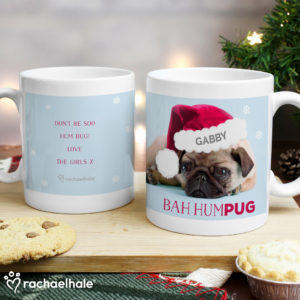 Rachael Hale Christmas Bah Hum Pug Mug