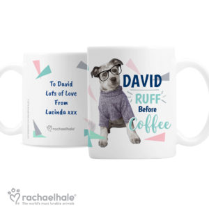 Rachael Hale 'Ruff Before Coffee' Dog Mug
